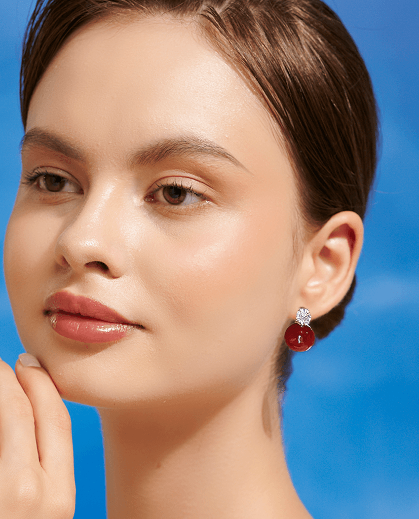 Bông Tai Hạt Ruby ACC113 - Hity