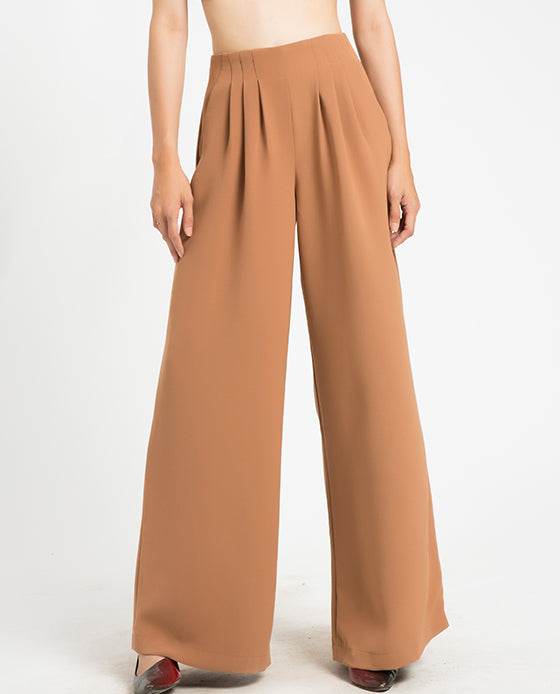 Quần Ống Rộng Palazzo Latte PAN030 - Hity