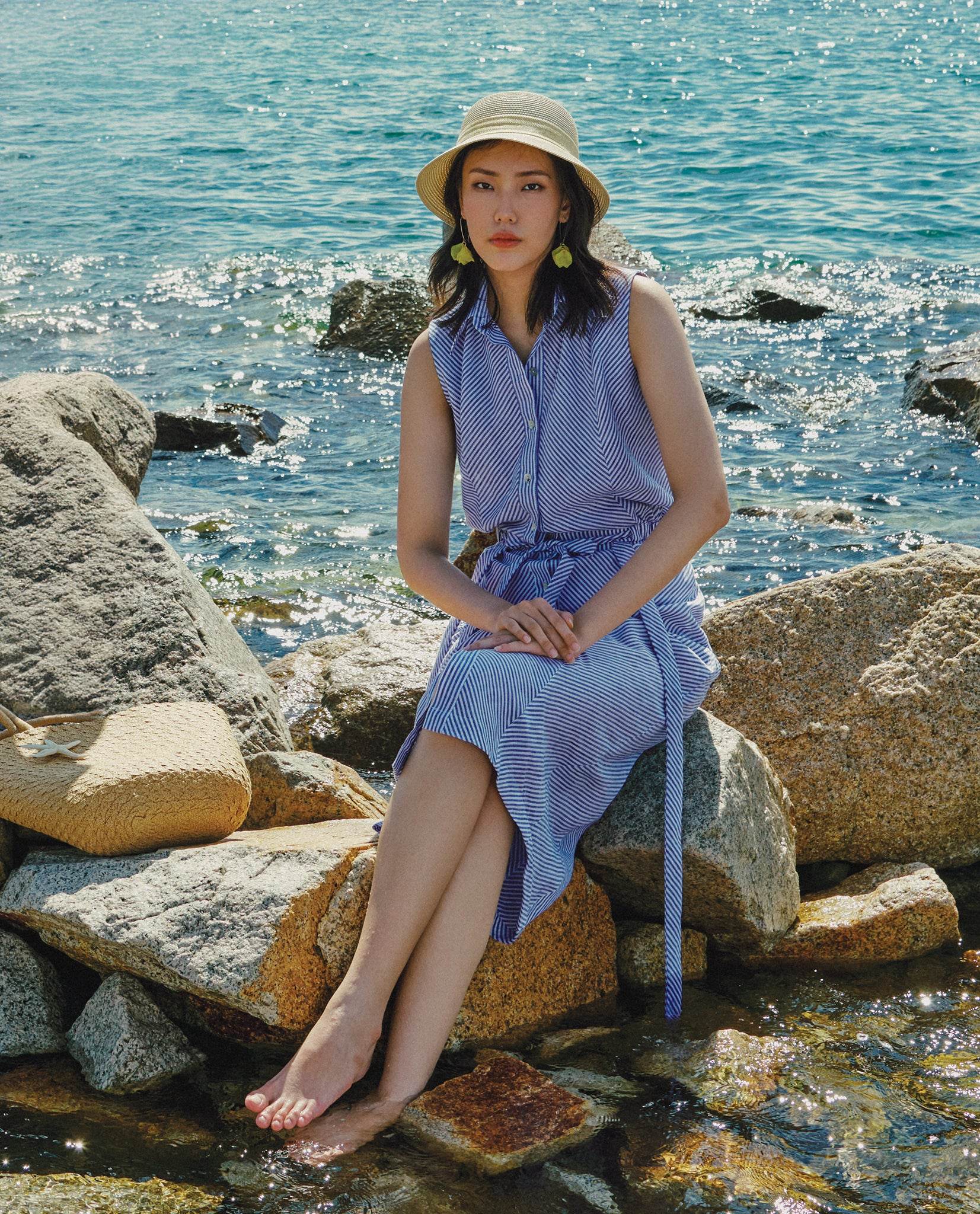 Váy Midi Ôm Linen Tuyền SKI050 - Hity