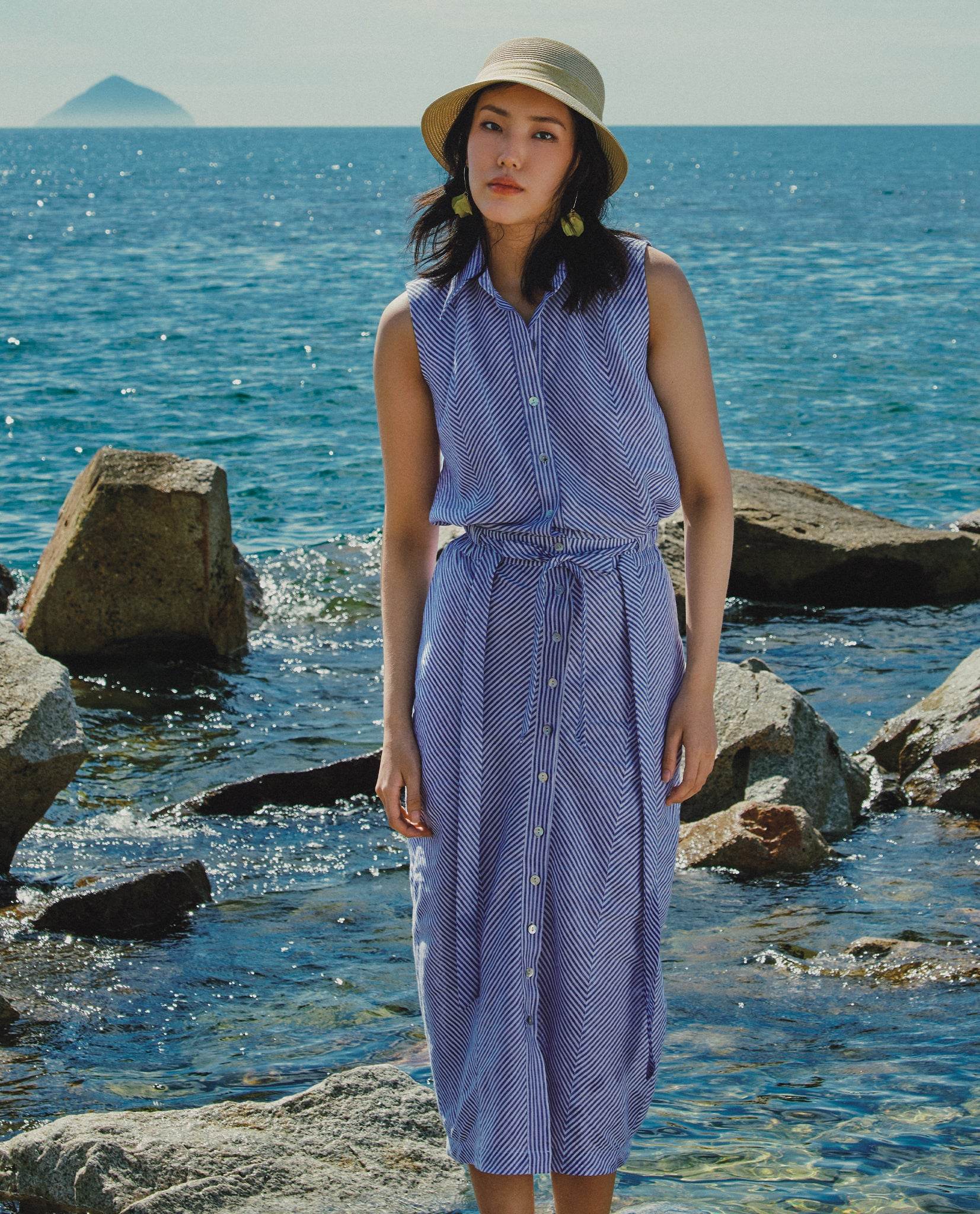 Váy Midi Ôm Linen Tuyền SKI050 - Hity