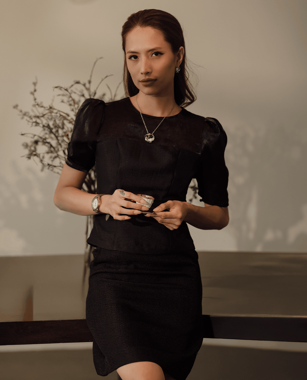 Váy Mini Tweed Thái Hoà SKI041 - Hity