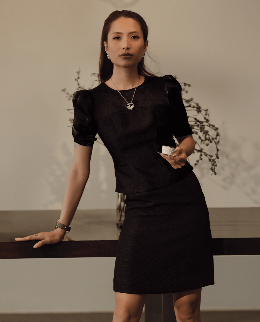 Váy Mini Tweed Thái Hoà SKI041 - Hity