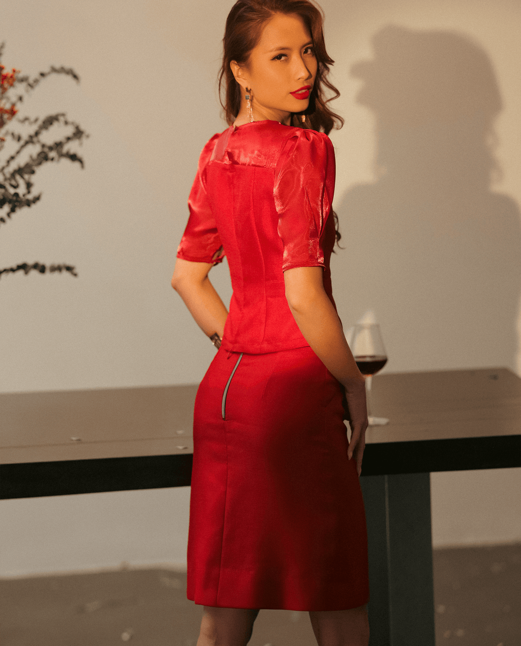 Váy Mini Tweed Phượng Hoàng SKI041 - Hity