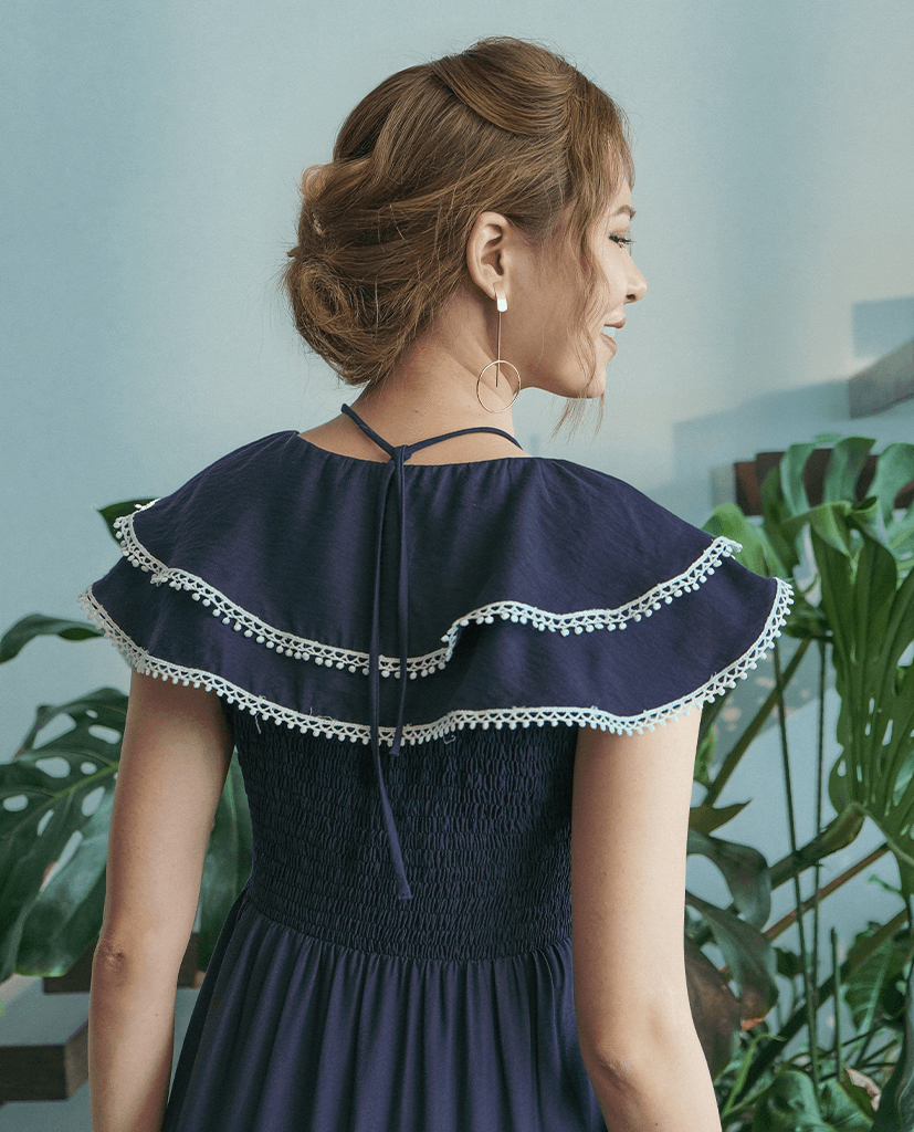 Đầm Maxi Thâm Lam DRE175 - Hity