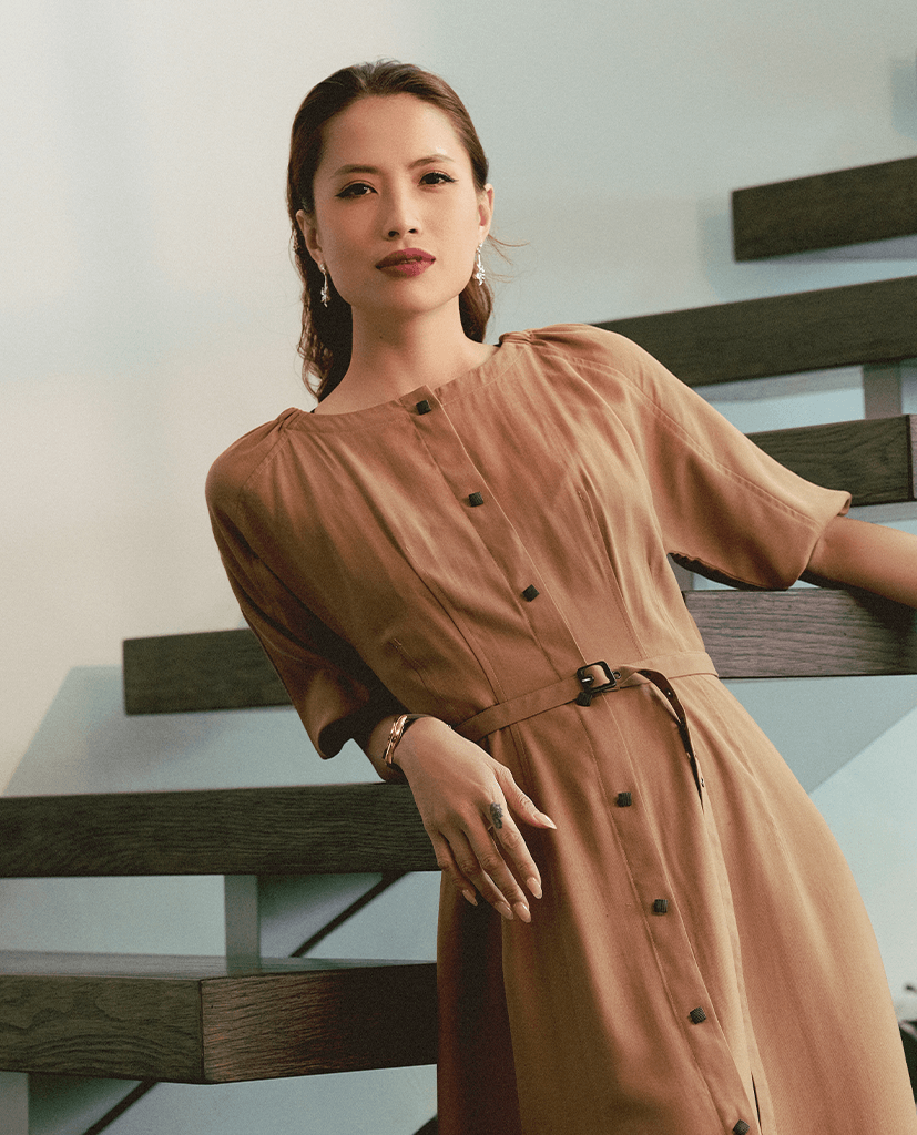 Đầm Midi Cotton An Nhiên DRE160 - Hity