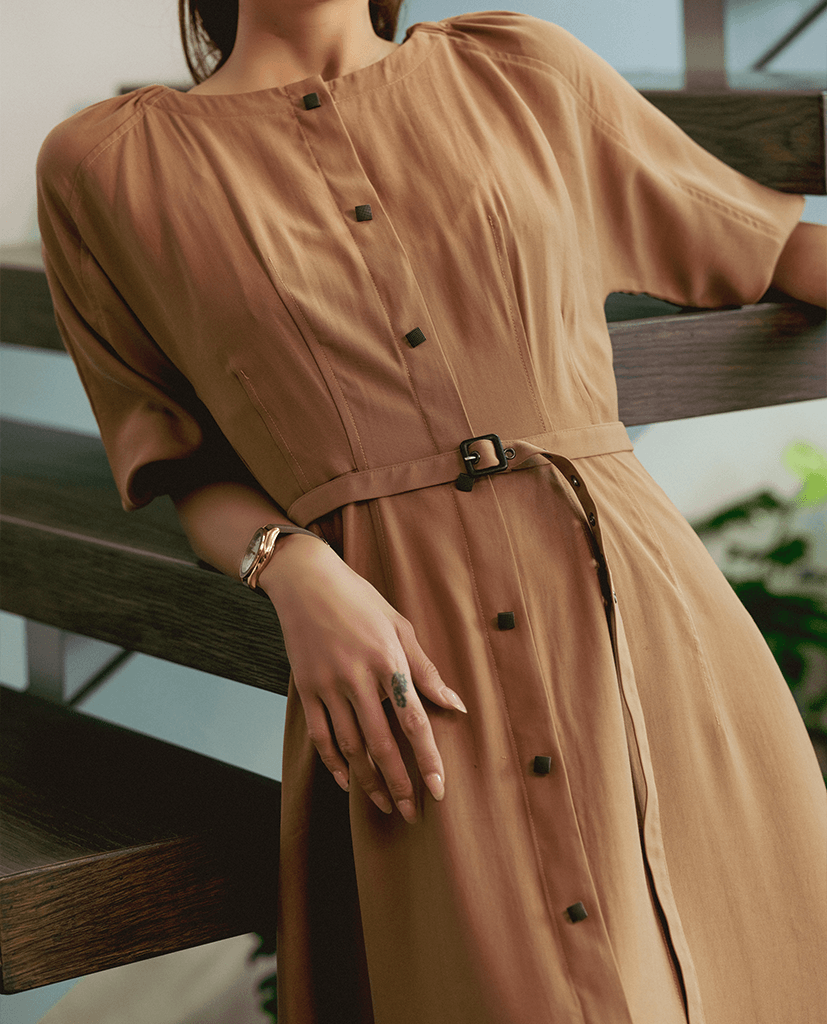 Đầm Midi Cotton An Nhiên DRE160 - Hity