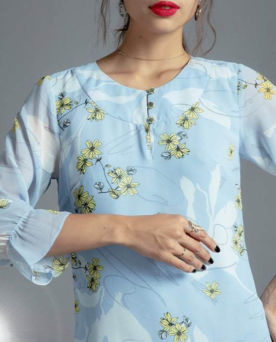 Đầm Suông Hoa Hạ Vàng DRE104 - Hity