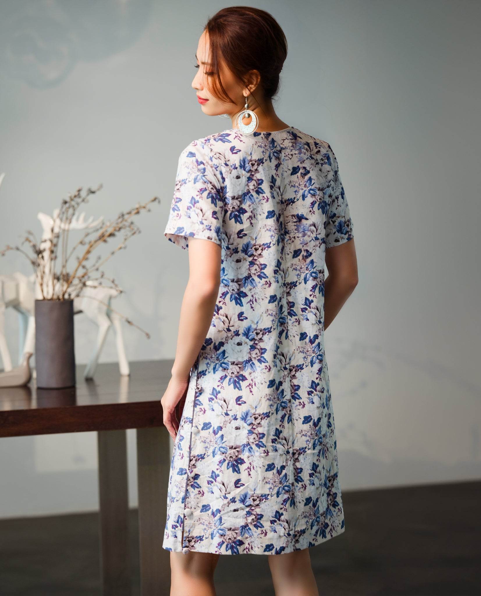 Đầm Linen Suông Mẫu Đơn DRE124 - Hity