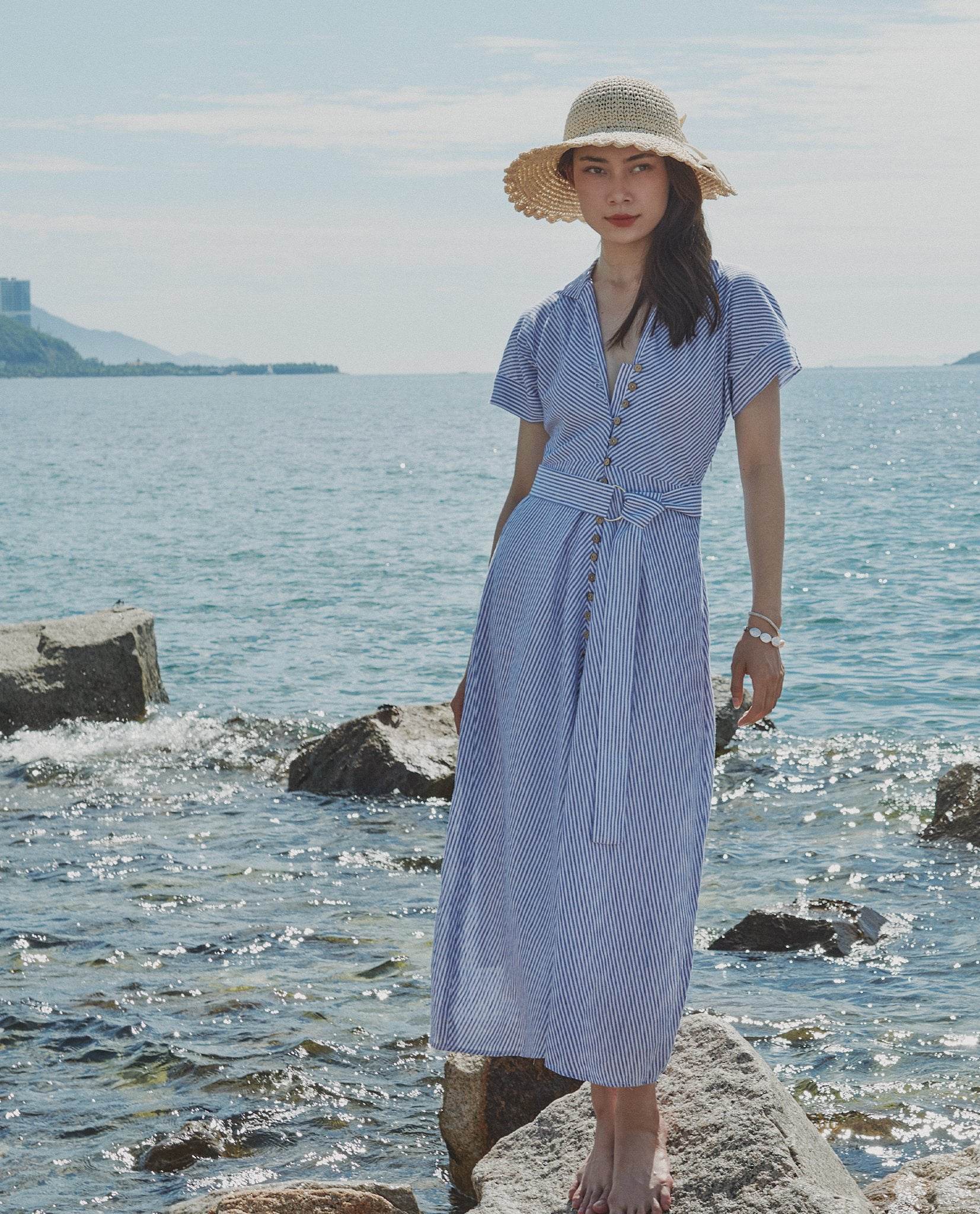 Đầm Maxi Linen Tuyền DRE173 - Hity