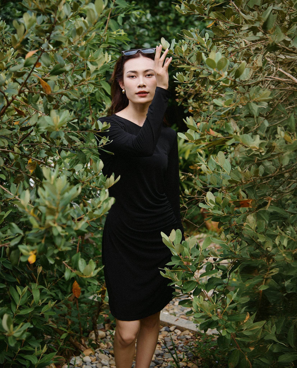 Đầm Ôm Đắp Vạt Miên DRE189 - Hity