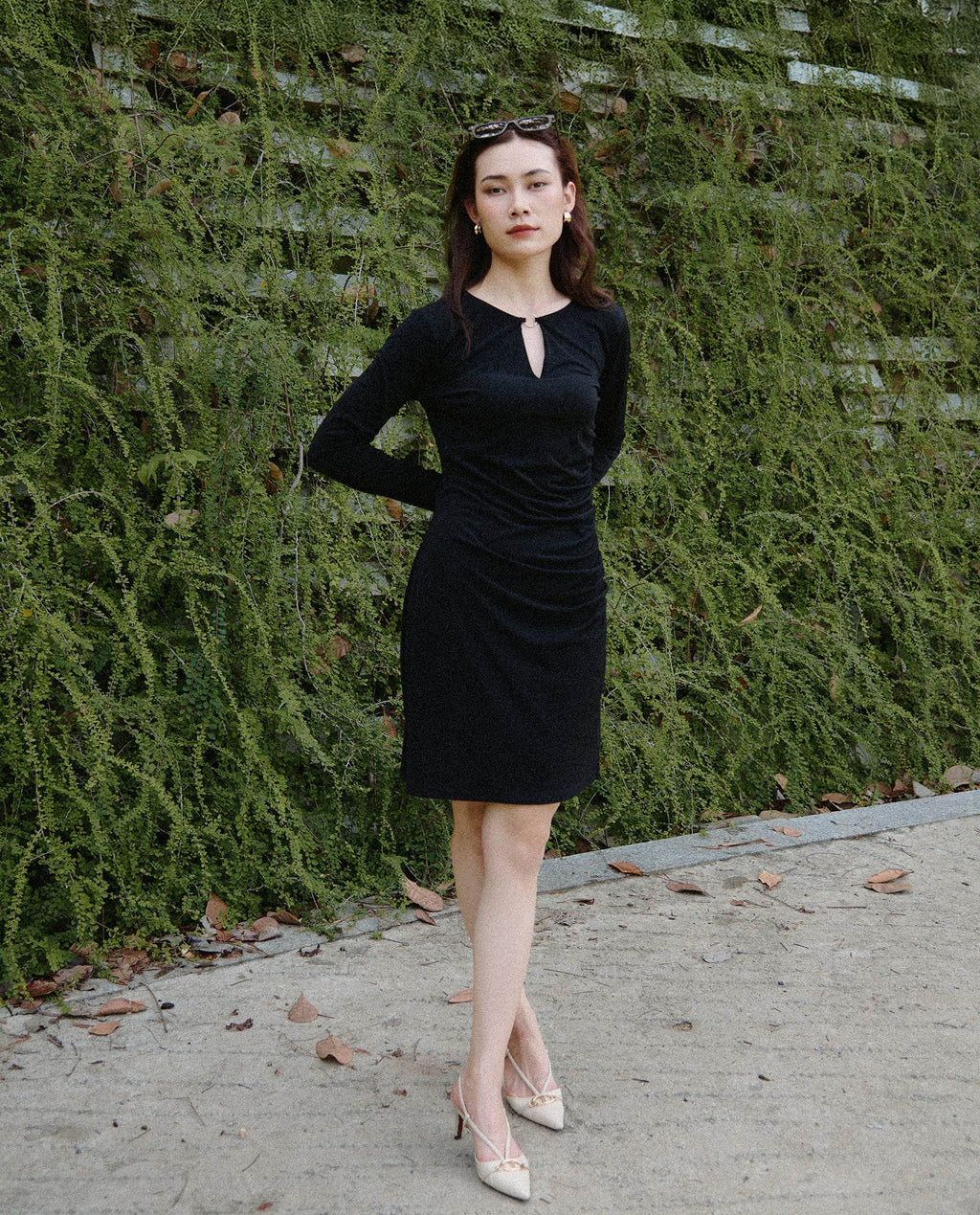 Đầm Ôm Đắp Vạt Miên DRE189 - Hity