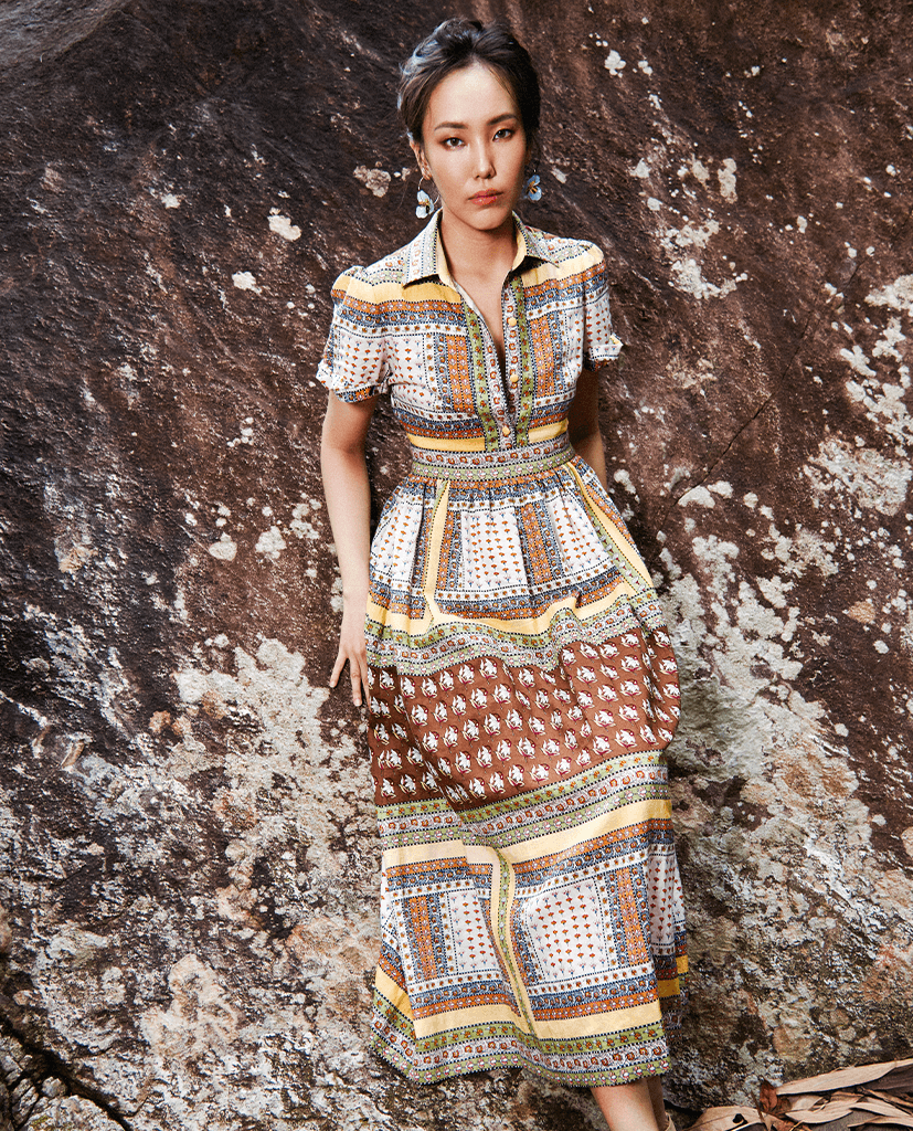 Đầm Sơ Mi Linen Bohemian DRE228 - Hity