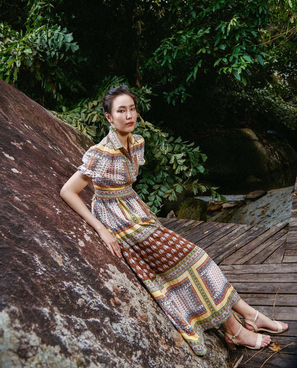 Đầm Sơ Mi Linen Bohemian DRE228 - Hity
