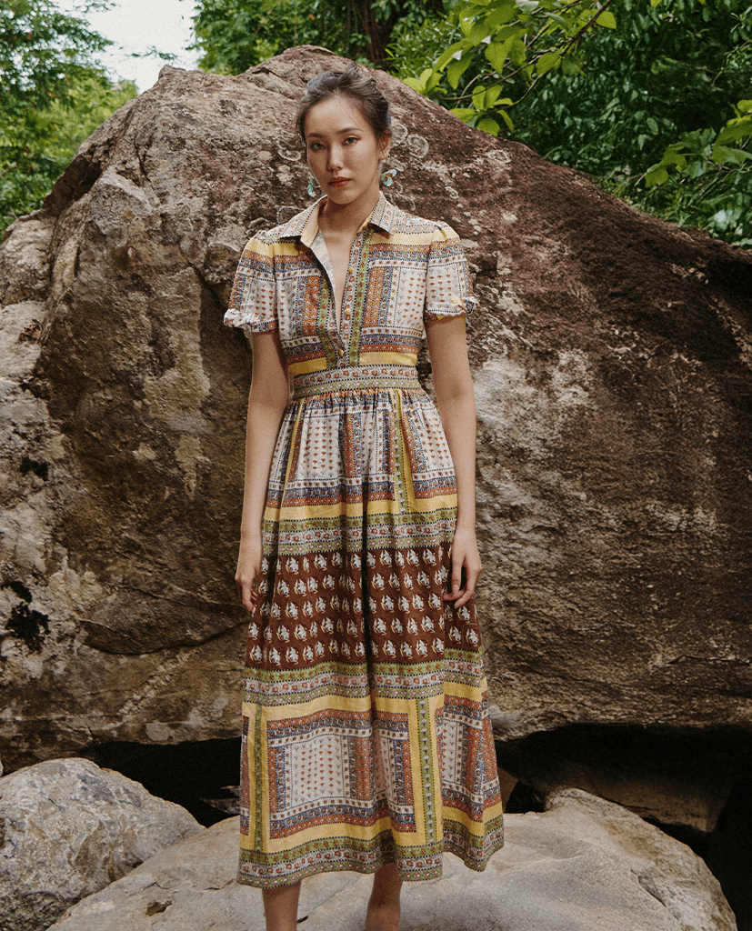 Đầm Sơ Mi Linen Bohemian DRE228 - Hity