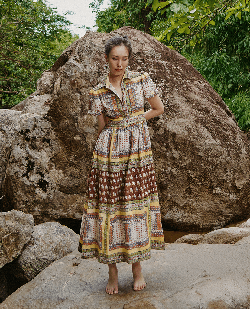 Đầm Sơ Mi Linen Bohemian DRE228 - Hity