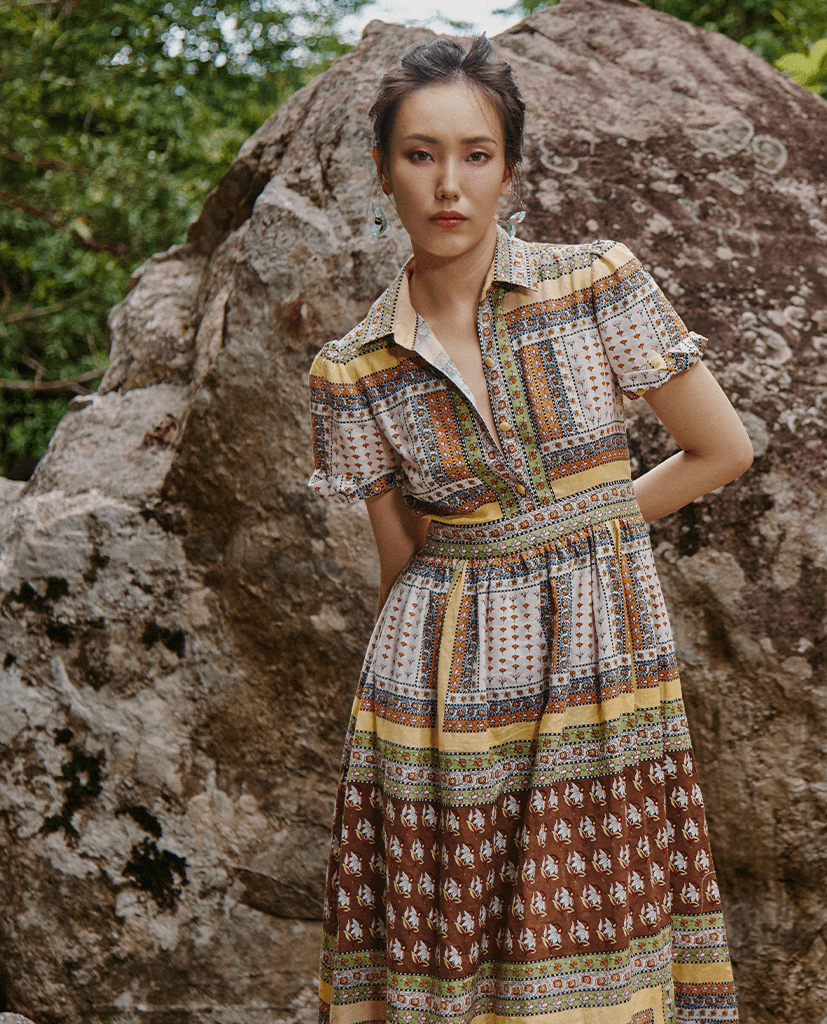 Đầm Sơ Mi Linen Bohemian DRE228 - Hity