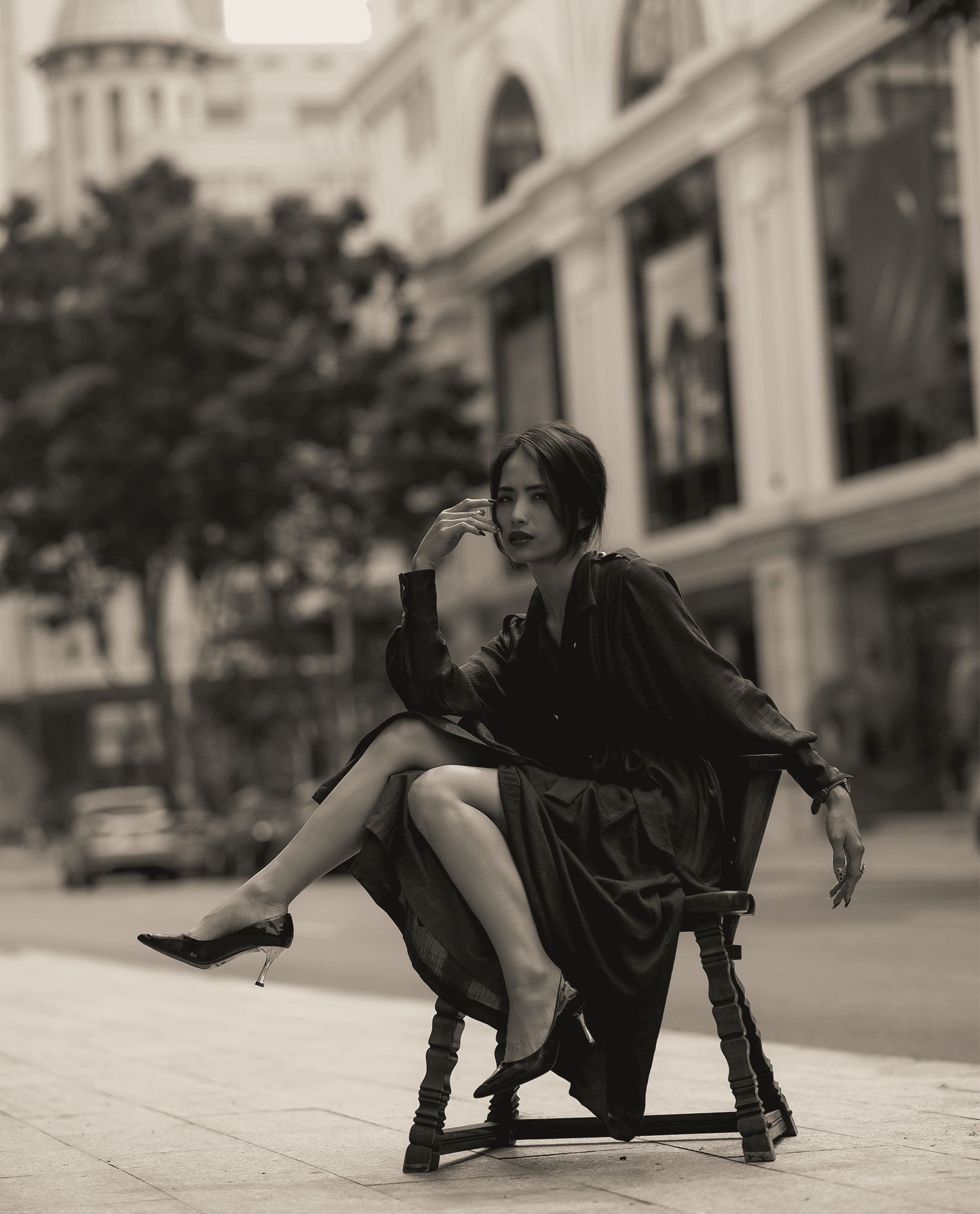 Đầm Midi Lụa Ảnh DRE152 - Hity