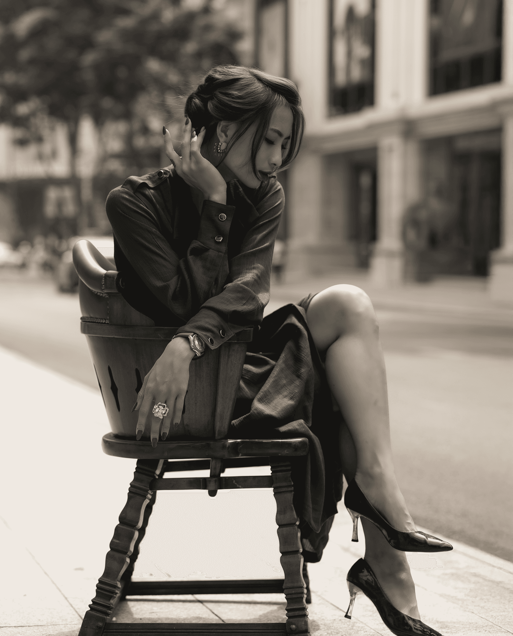 Đầm Midi Lụa Ảnh DRE152 - Hity