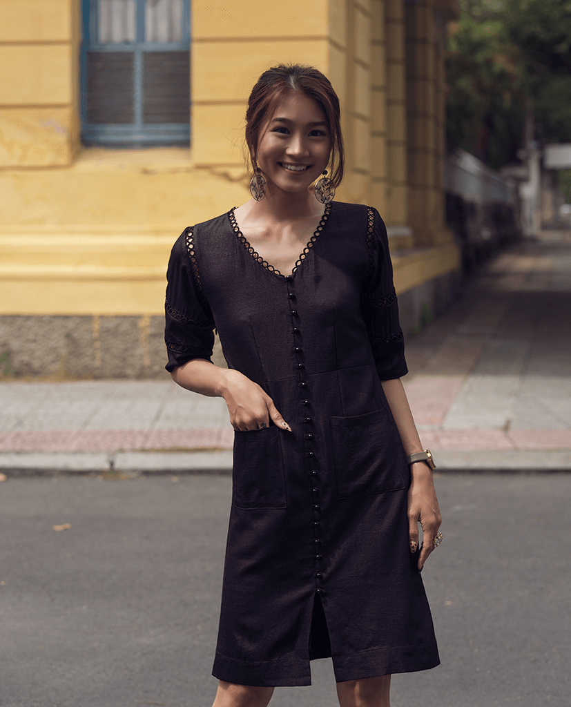 Đầm Suông Linen Tịch Luyến DRE137 - Hity