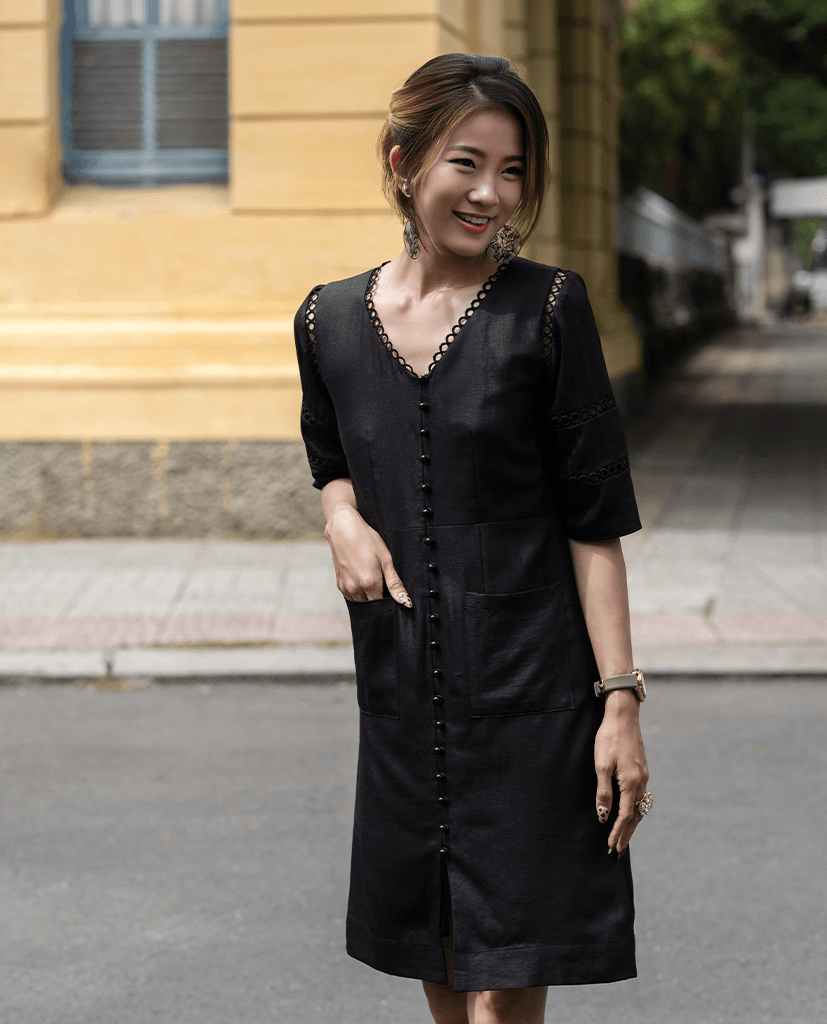 Đầm Suông Linen Tịch Luyến DRE137 - Hity