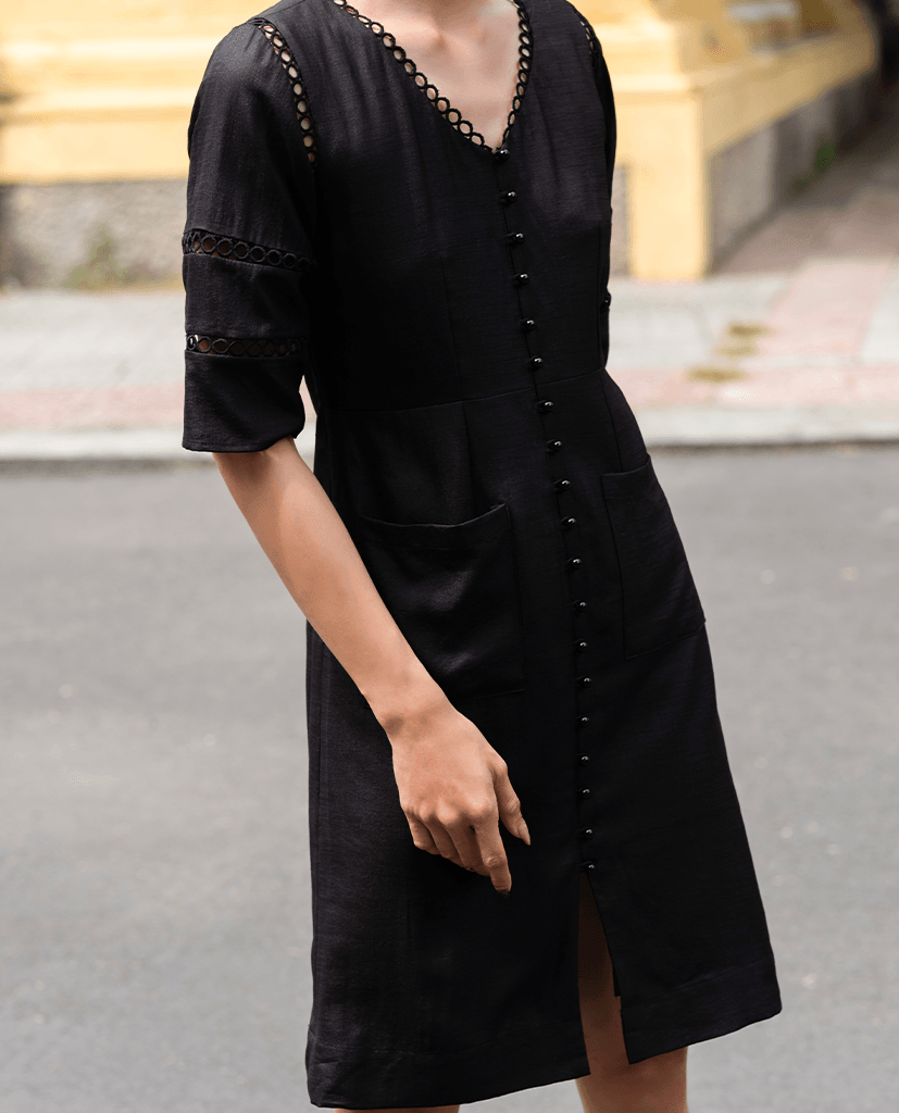 Đầm Suông Linen Tịch Luyến DRE137 - Hity