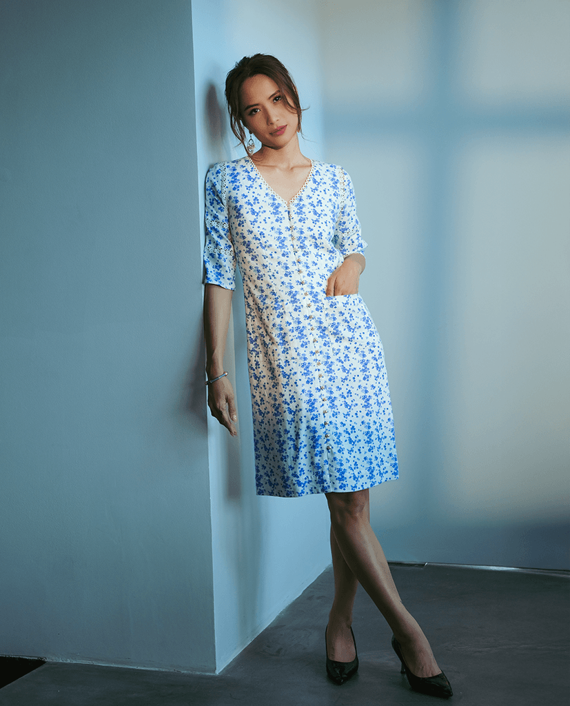 Đầm Suông Linen Tịnh Lam DRE137 - Hity