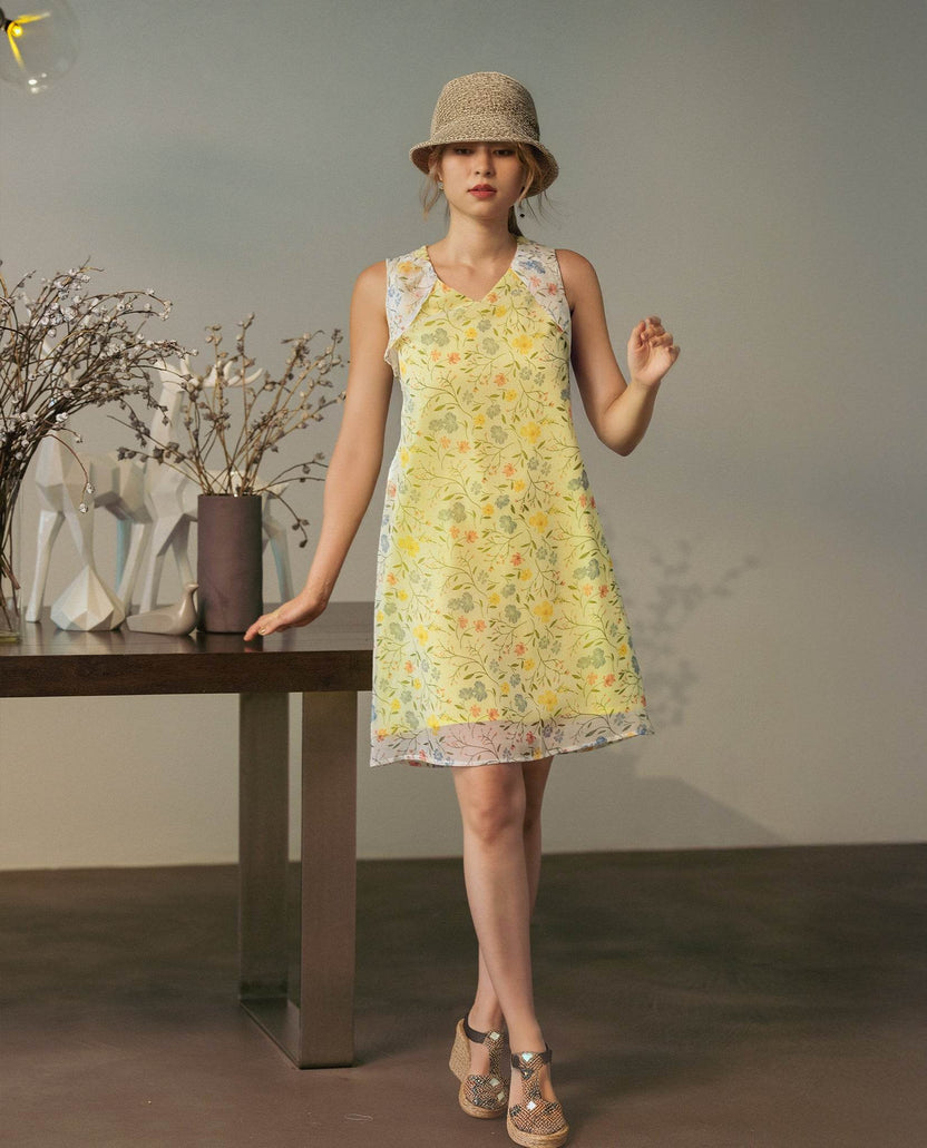 Đầm Suông Sát Nách Soleil DRE193 - Hity