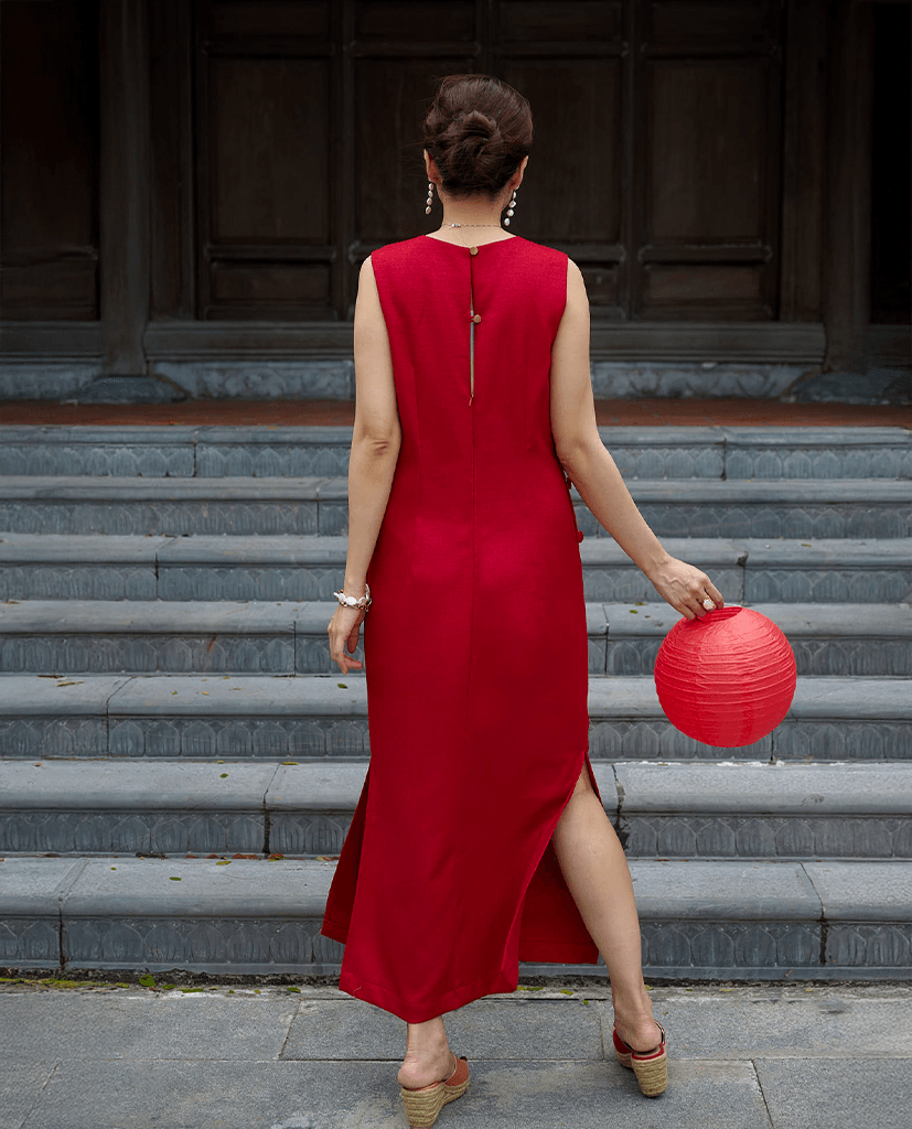 Đầm Xẻ Tweed Lộc DRE223 - Hity