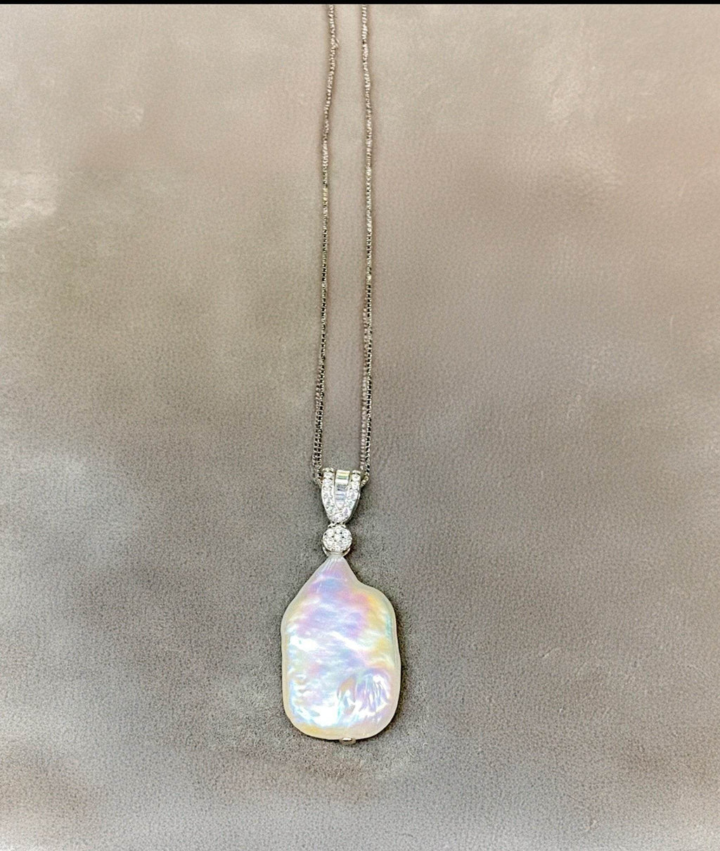 Dây Chuyền Bạc Ngọc Trai Baroque ACC383 - Hity