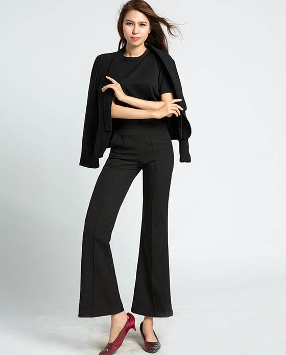 Áo Tshirt Phối Voan Noir TOP071 - Hity