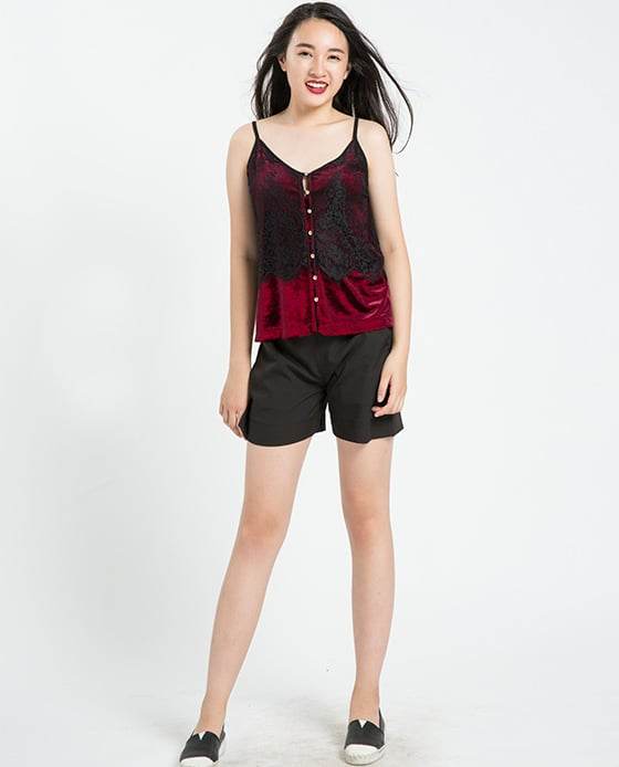 Áo Hai Dây Nhung Mật Ngọc TOP080 - Hity