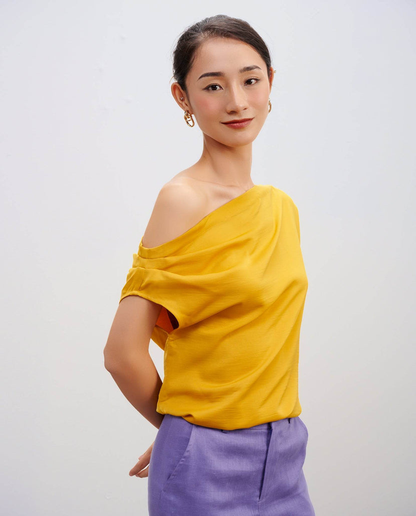 Áo Lệch Vai Hướng Dương - Hity