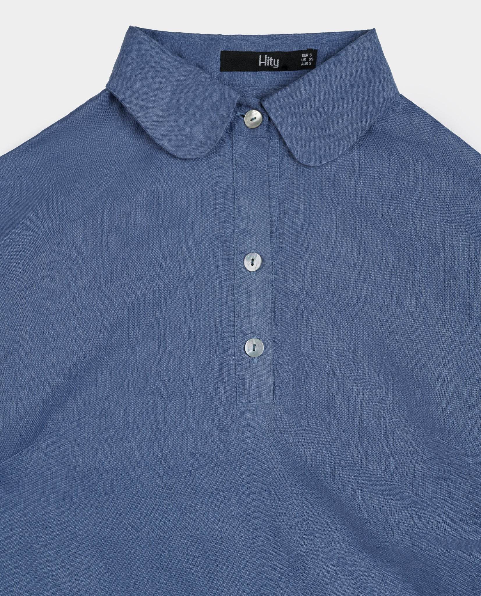 Áo Sơ Mi Croptop Linen Thạch TOP195 - Hity