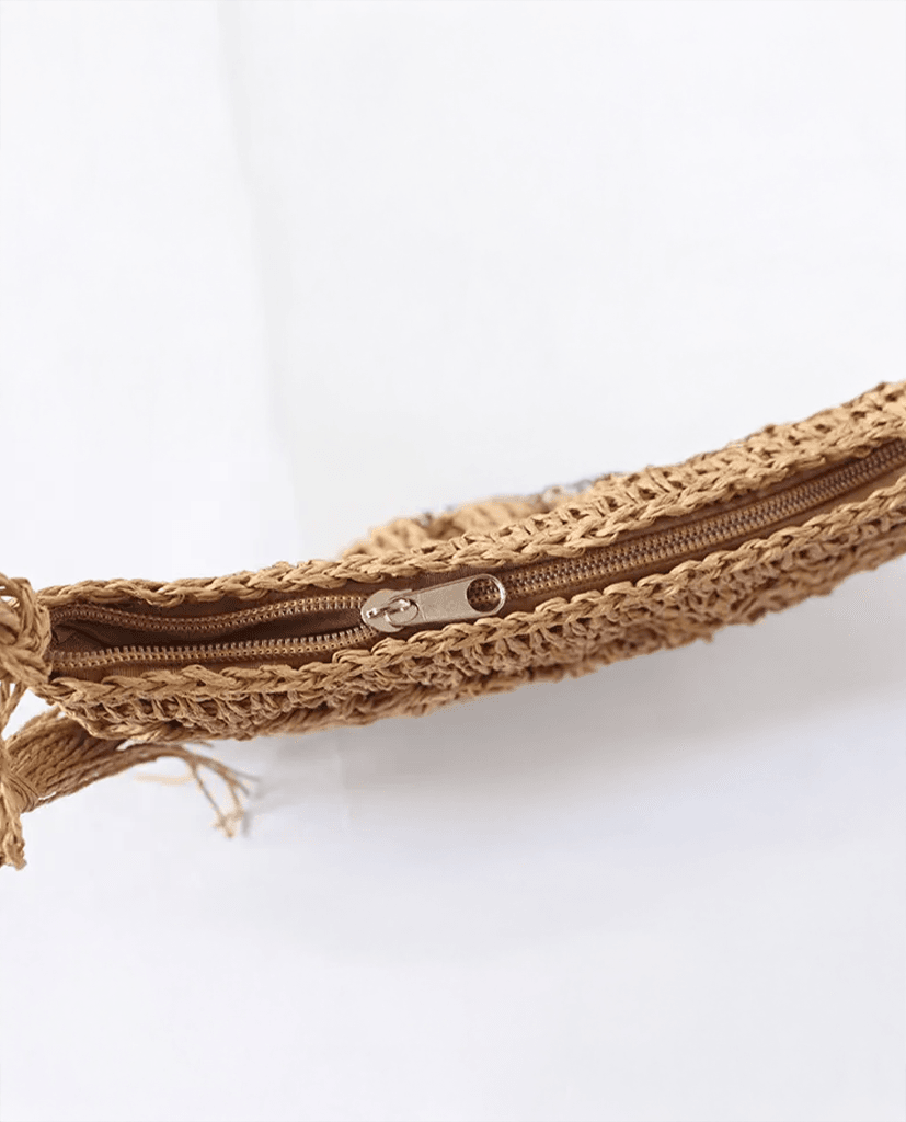 Giỏ Cói Đeo Chéo Bán Nguyệt ACC007 - Hity