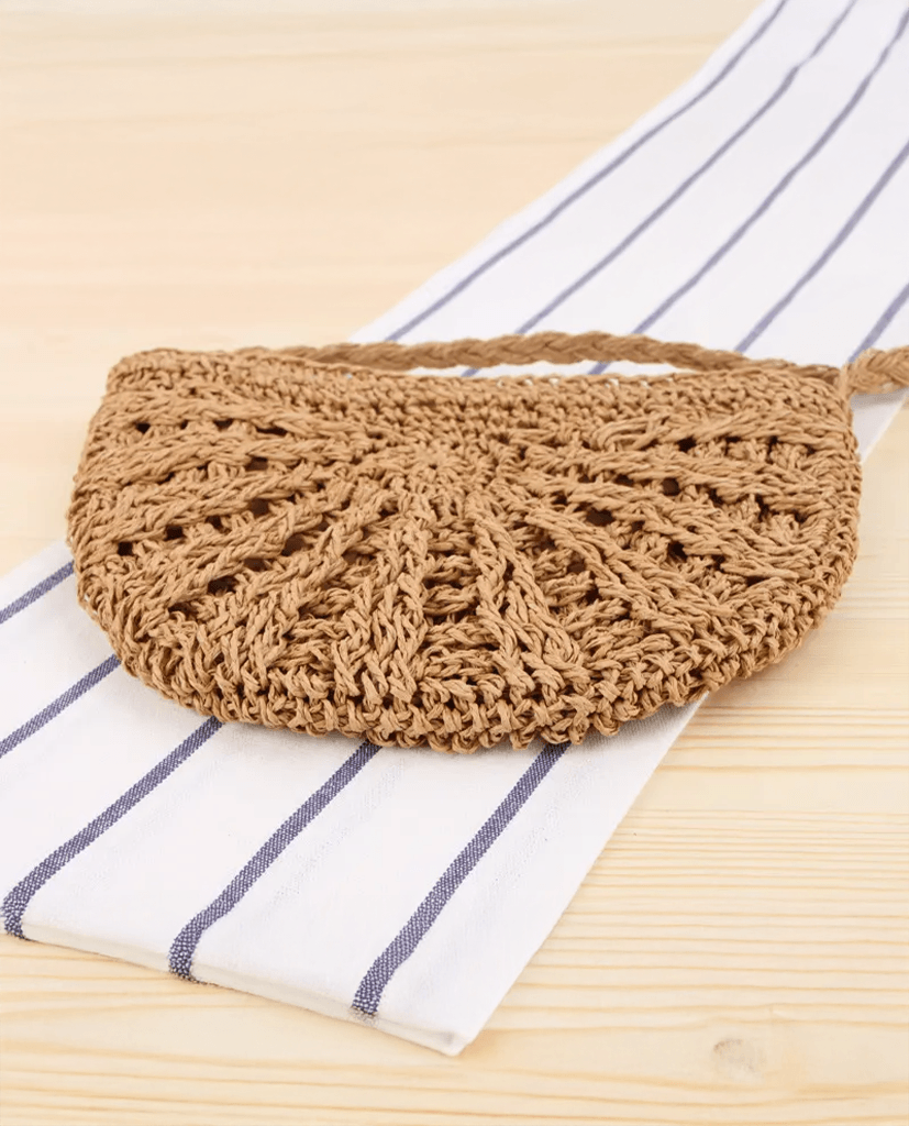 Giỏ Cói Đeo Chéo Bán Nguyệt ACC007 - Hity