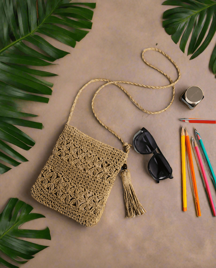 Giỏ Cói Đeo Chéo Tote ACC239 - Hity