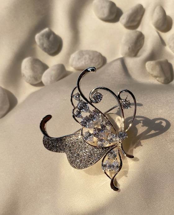 Cài Áo Bướm Bạc Helicopis ACC146.22 - Hity