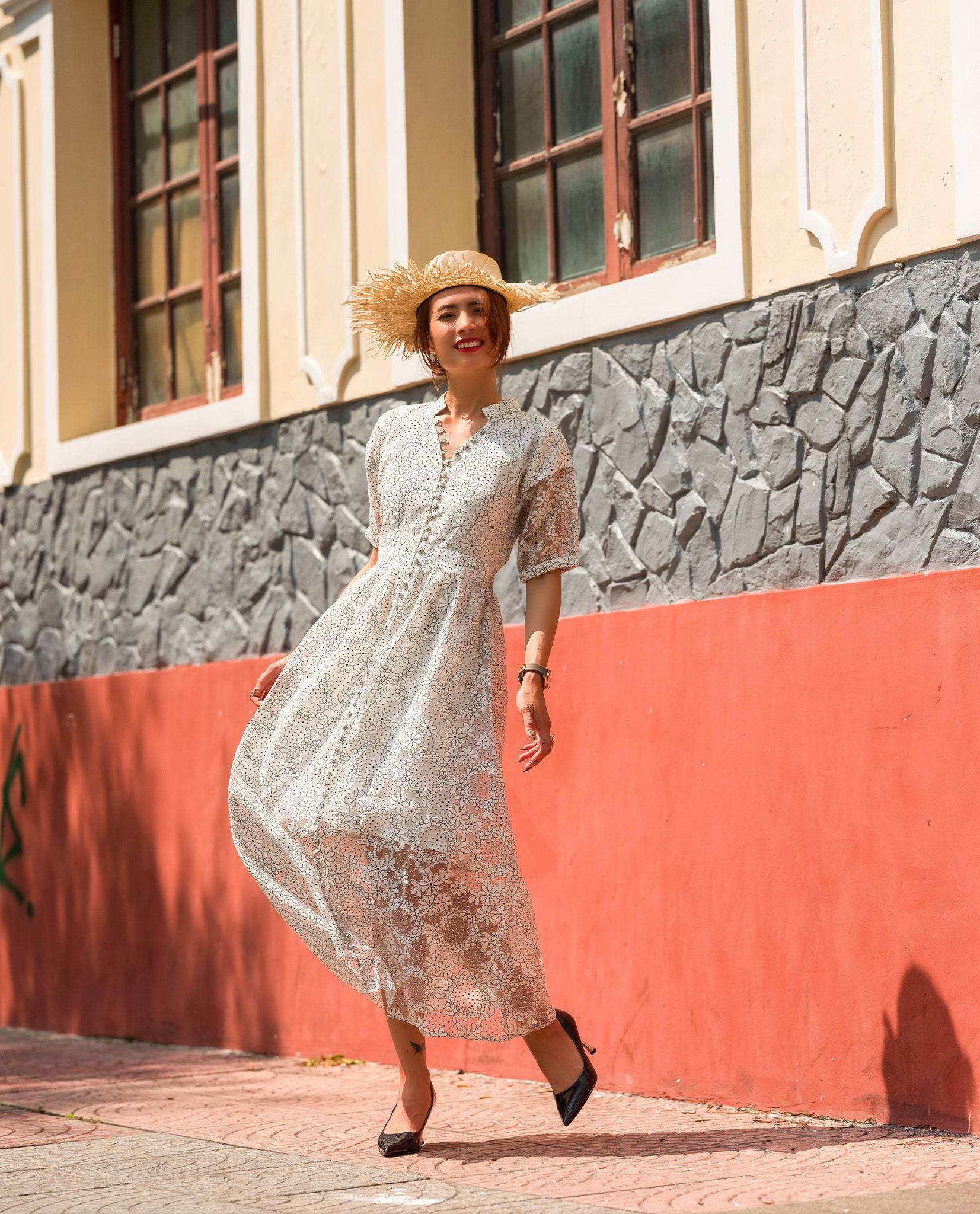 Đầm Midi Organza Mai DRE138 - Hity