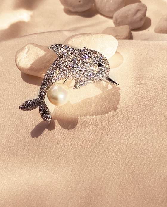 Cài Áo Dolphin Bạc ACC146.62 - Hity