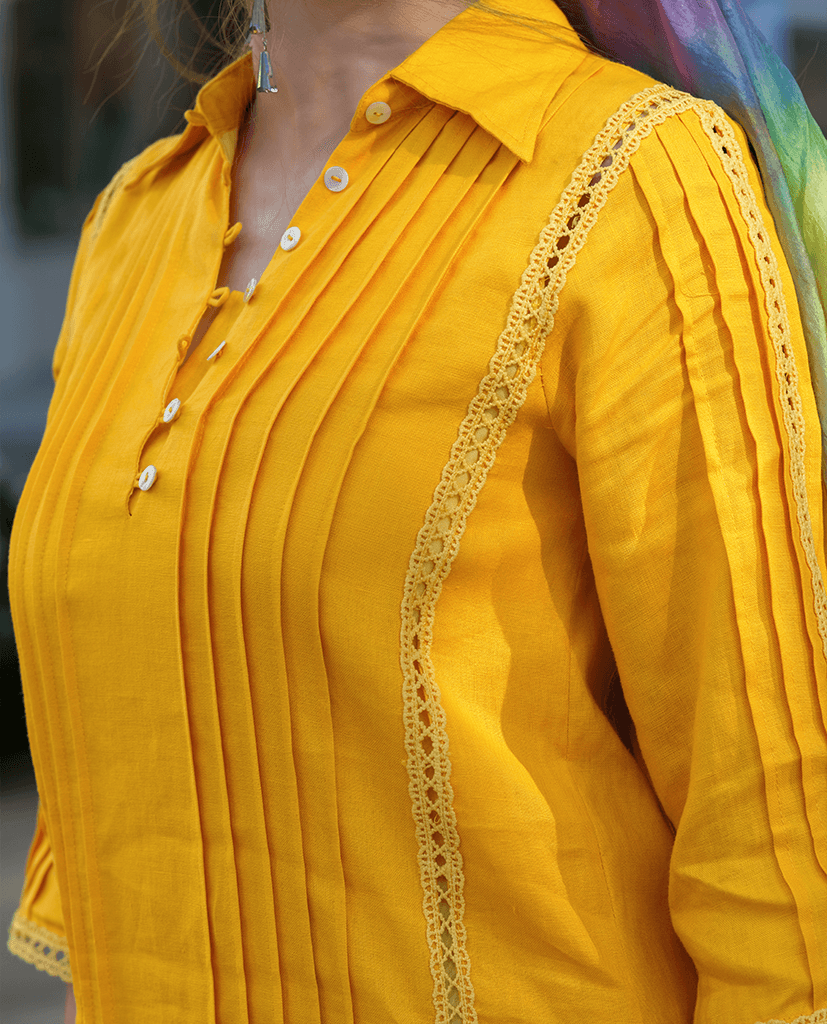 Đầm Sơ Mi Linen Tràng An DRE135 - Hity