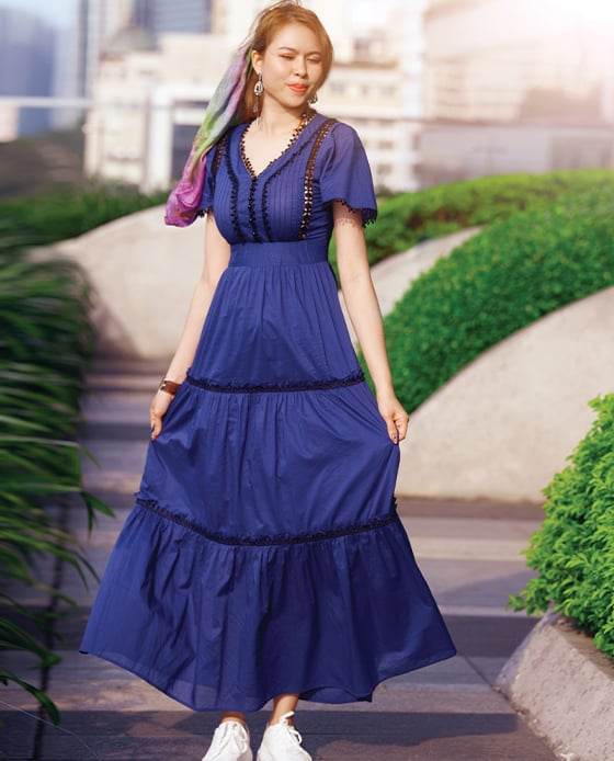 Đầm Maxi Hải Lam DRE146 - Hity