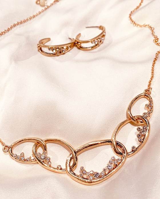 Bộ Vòng Cổ Bông Tai Anna ACC374 - Hity