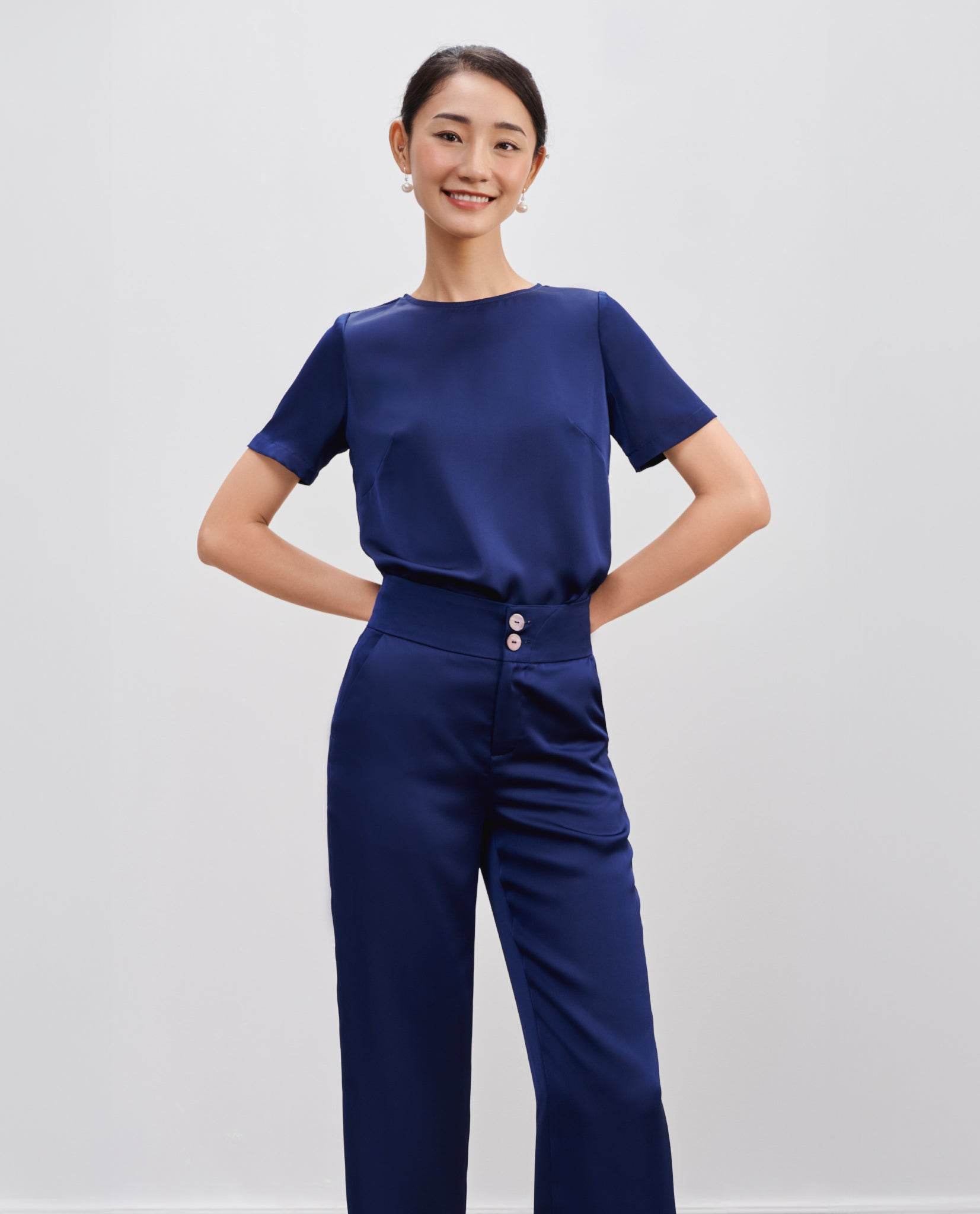 Quần Ống Suông Lam PAN066 - Hity