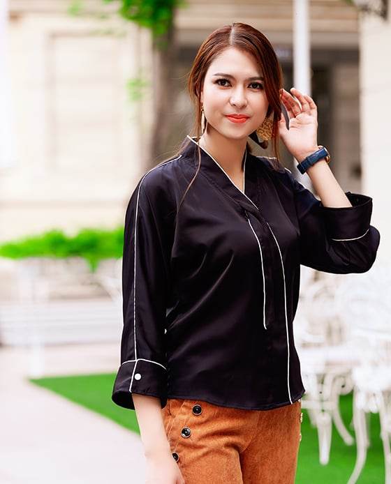 Áo Lụa Tương Phản Jelsa TOP144 - Hity
