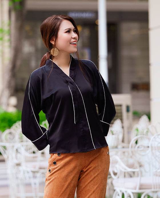 Áo Lụa Tương Phản Jelsa TOP144 - Hity