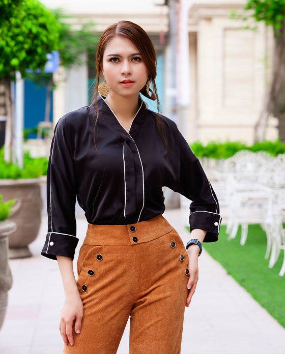 Áo Lụa Tương Phản Jelsa TOP144 - Hity