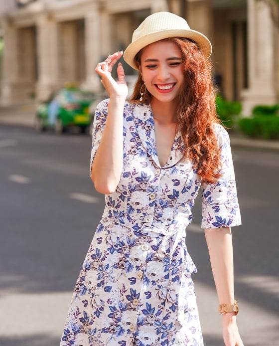 Đầm Chữ A Linen Nikita DRE143 - Hity