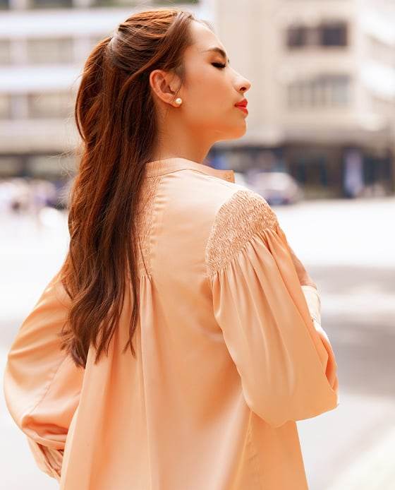 Áo Lụa Smocked Inka TOP163 - Hity