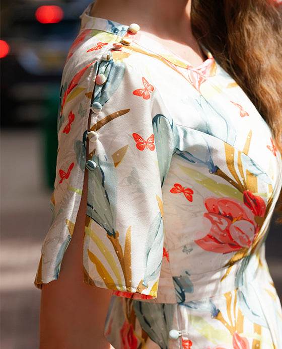 Đầm Midi Lụa Tulips DRE139 - Hity