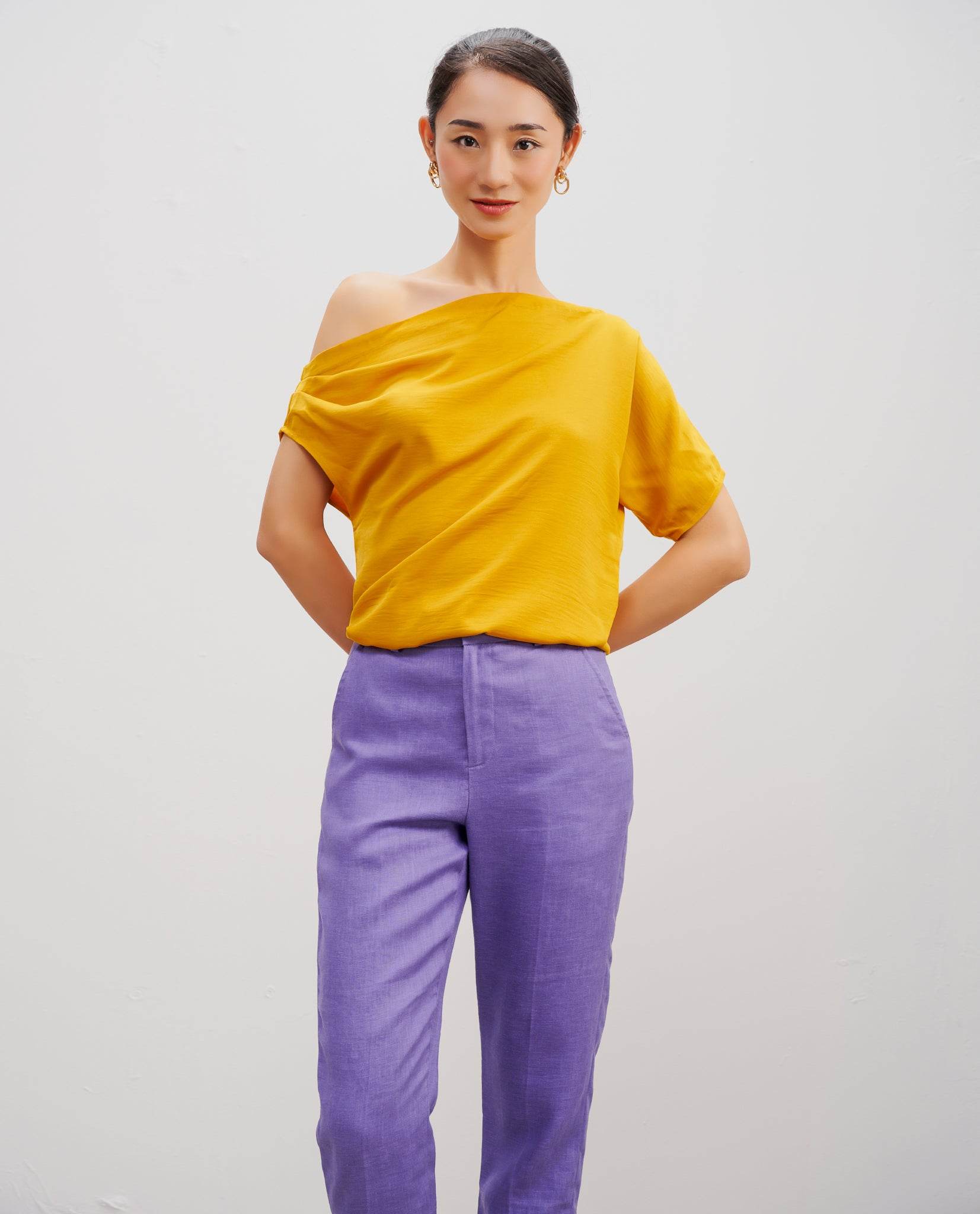 Quần Ống Đứng Linen Lệ PAN065 - Hity